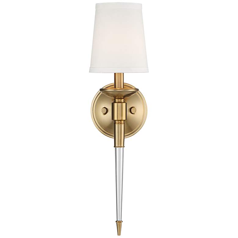Image 5 Possini Euro Alara 20 1/4" High Warm Antique Brass Wall Sconce more views