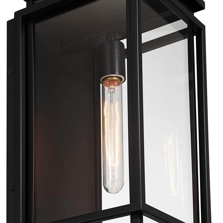 Image 4 Possini Euro Alastor 16 1/2" High Black Outdoor Wall Light more views