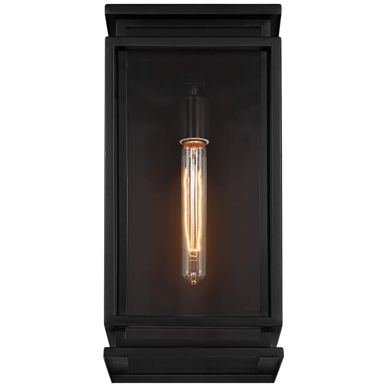 Image 4 Possini Euro Alastor 16 1/2 inch High Black Outdoor Wall Light more views