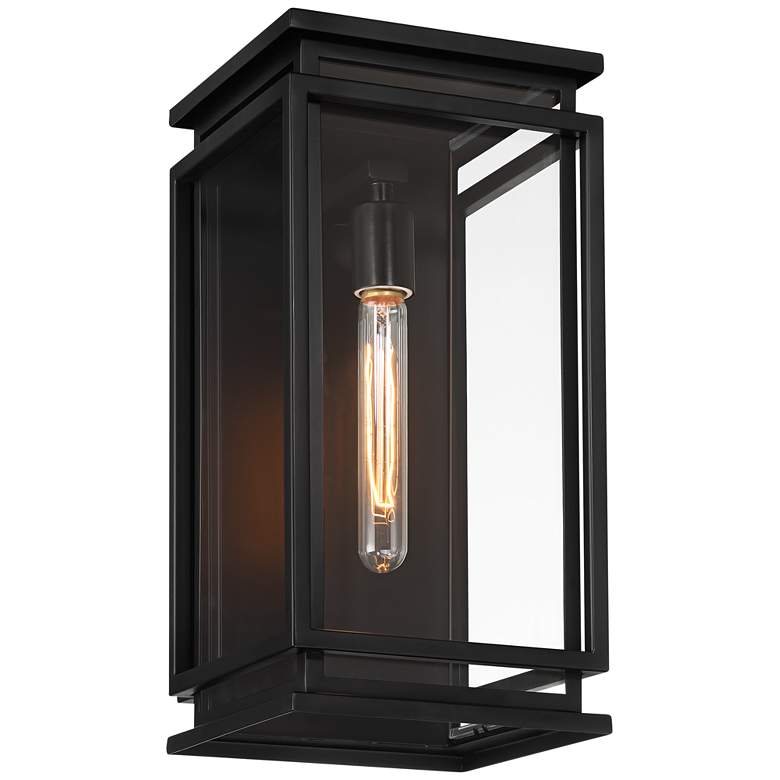 Image 6 Possini Euro Alastor 16 1/2" High Black Outdoor Wall Light more views