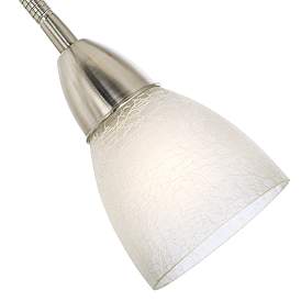 Image5 of Possini Euro Alexei 72" Brushed Nickel Gooseneck Torchiere Floor Lamp more views