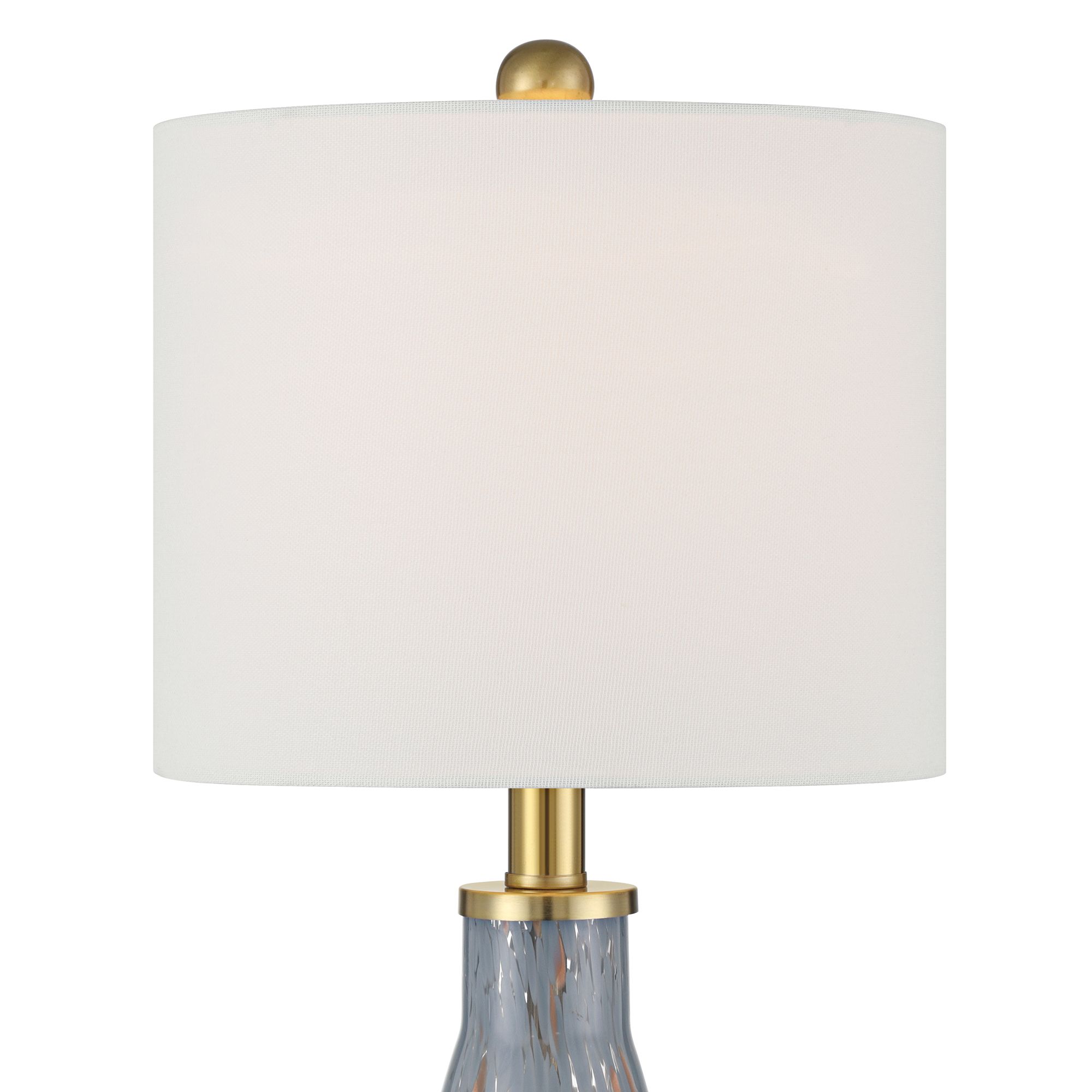 Image 3 Possini Euro Alexia 20" Gold and Blue Glass Table Lamps Set of 2 more views