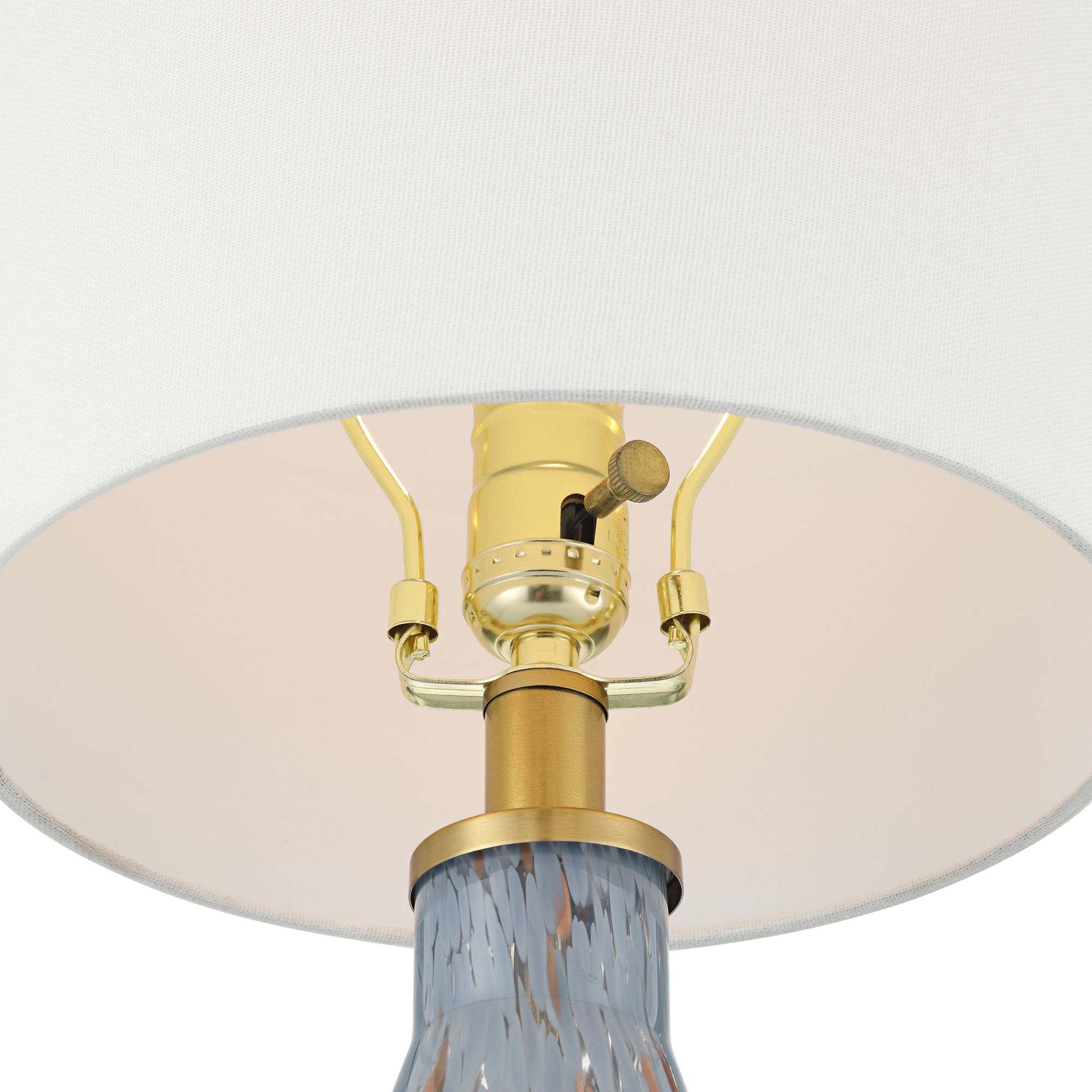 Image 4 Possini Euro Alexia 20" Gold and Blue Glass Table Lamps Set of 2 more views