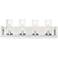 Possini Euro Alexius 25" Wide Chrome 4-Light Bath Light