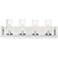 Possini Euro Alexius 25" Wide Chrome 4-Light Bath Light