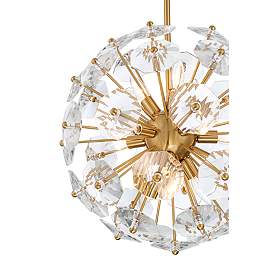 Image4 of Possini Euro Alice 20" Wide Soft Gold and Crystal 11-Light Orb Pendant more views