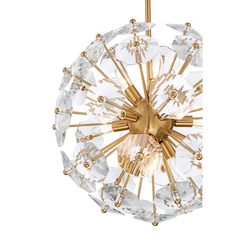 Image 4 Possini Euro Alice 20 inch Wide Soft Gold and Crystal 11-Light Orb Pendant more views
