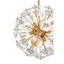 Possini Euro Alice 20" Wide Soft Gold and Crystal 11-Light Orb Pendant