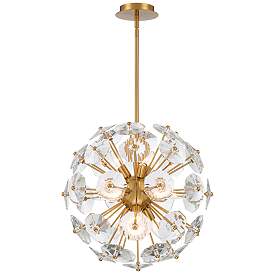 Image5 of Possini Euro Alice 20" Wide Soft Gold and Crystal 11-Light Orb Pendant more views