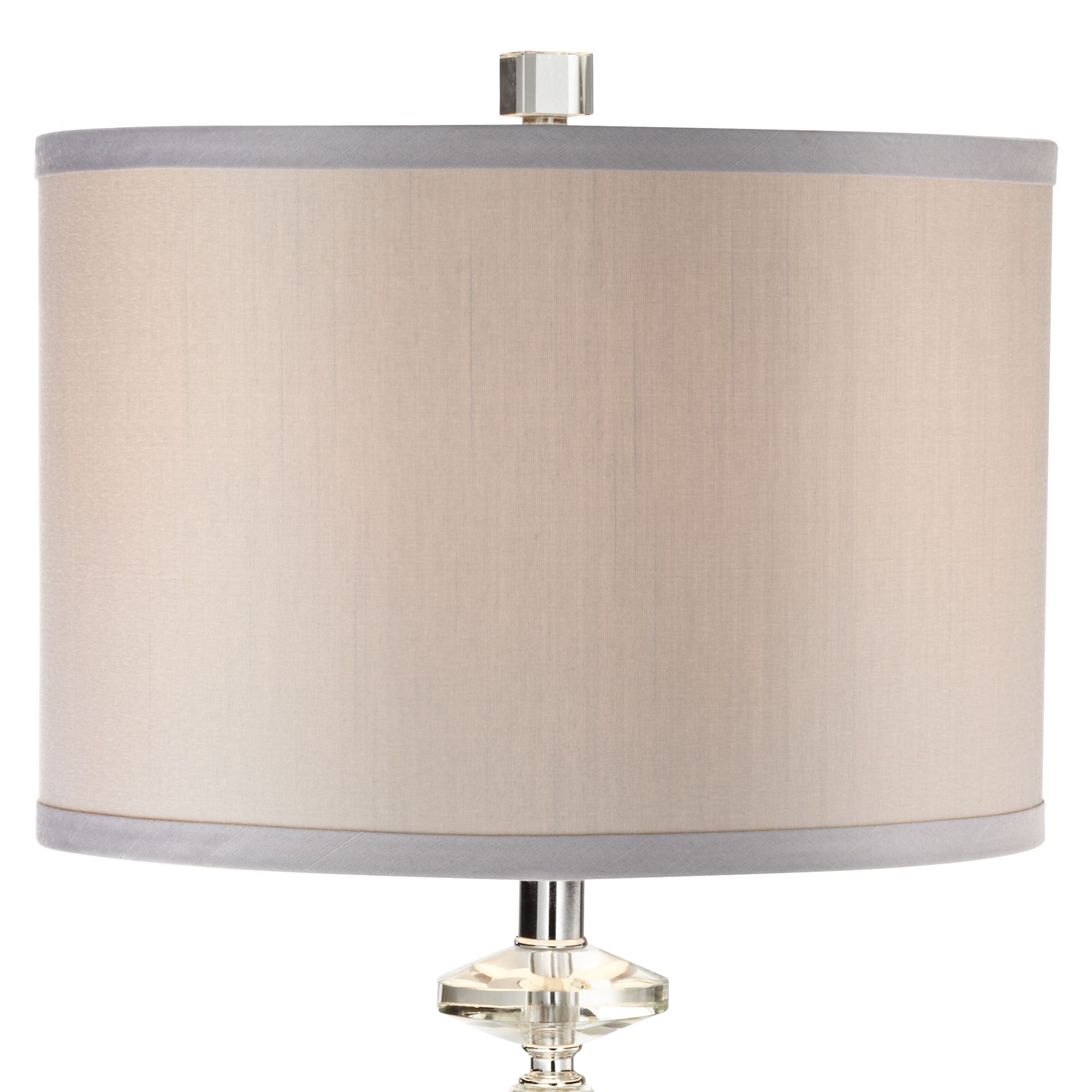 Image 3 Possini Euro Aline 26 1/2" Crystal Lamp and White Marble Riser more views