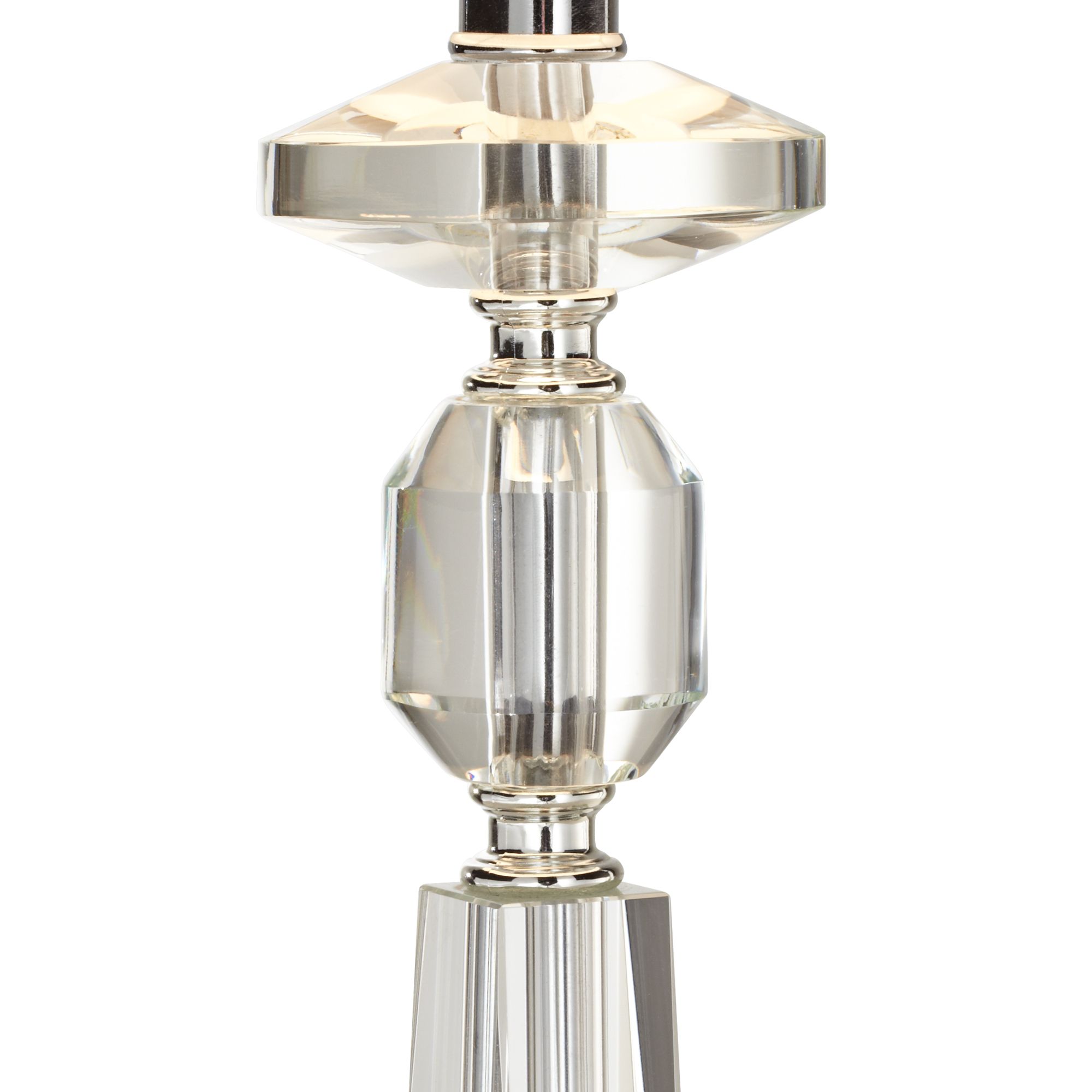 Image 4 Possini Euro Aline 26 1/2" Crystal Lamp and White Marble Riser more views