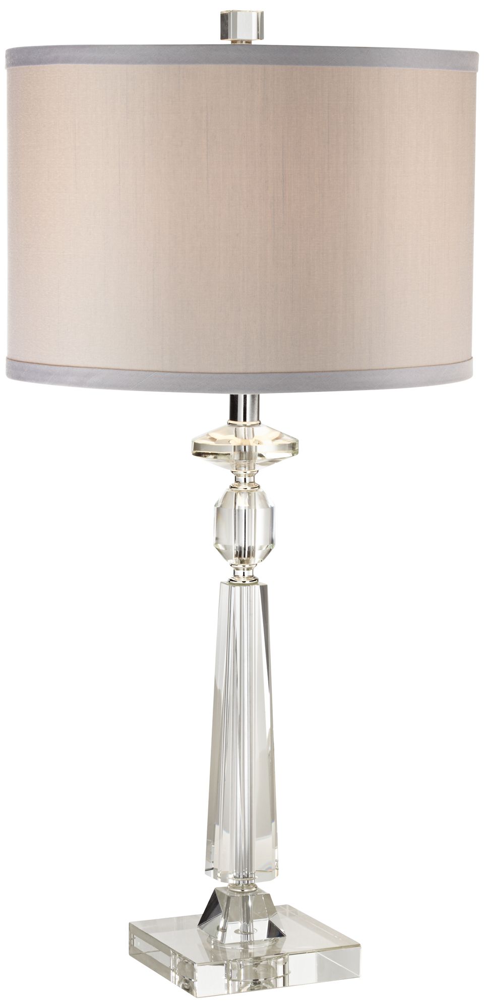 Possini Euro Aline 26 1/2" Crystal Table Lamp with USB Dimmer