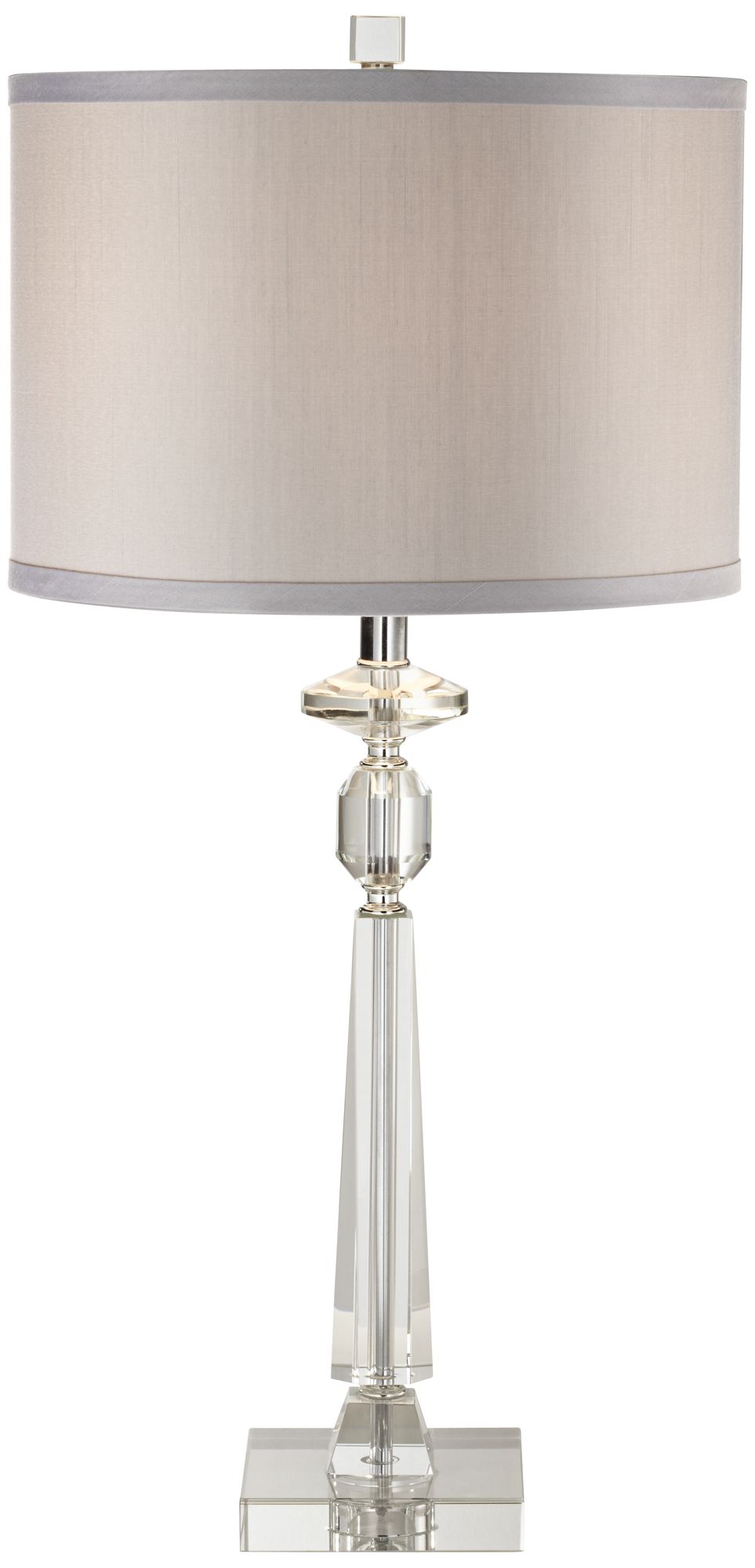 Possini Euro Aline 26 1/2" Crystal Table Lamp with USB Dimmer in scene