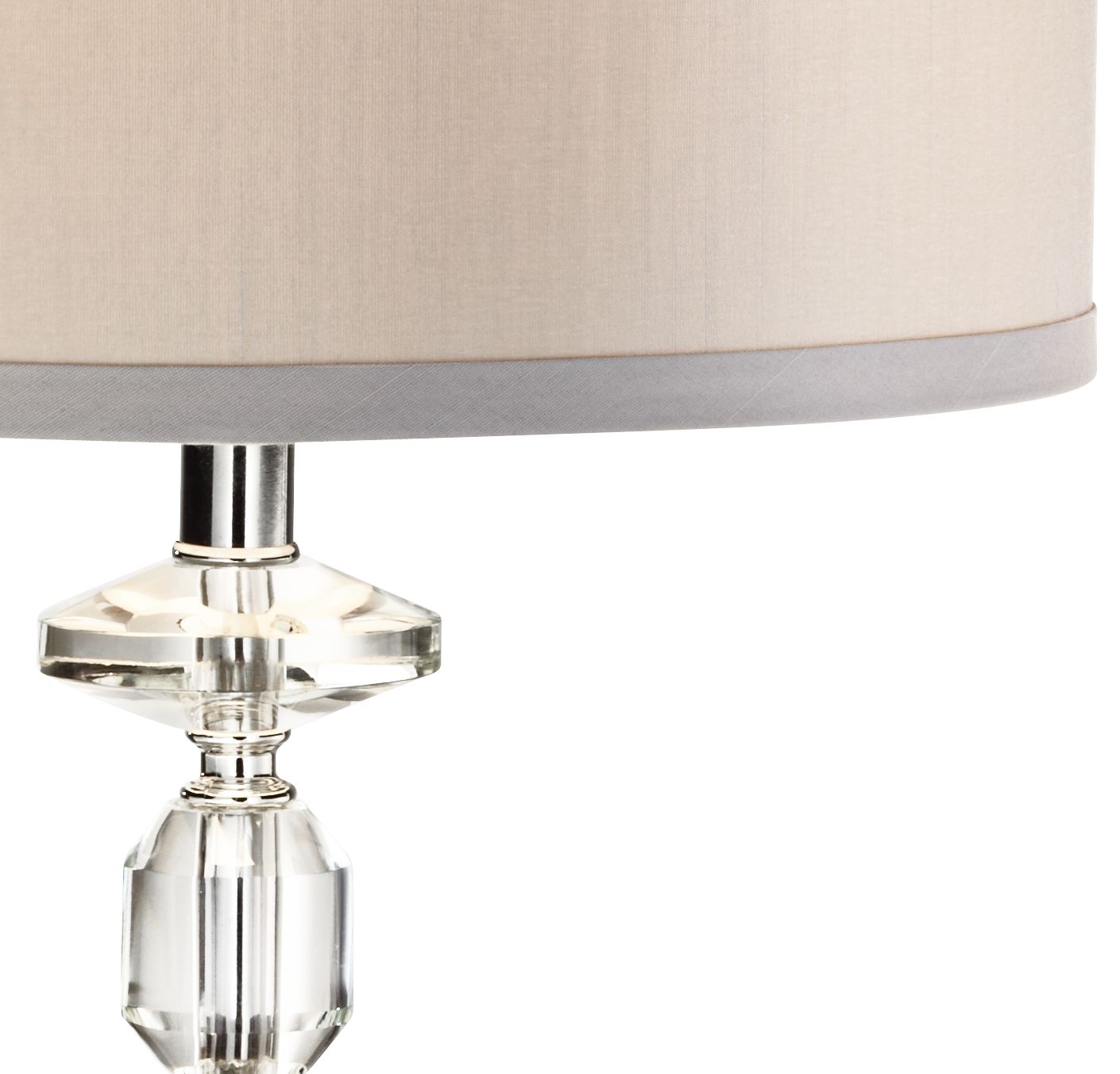 Image 6 Possini Euro Aline 26 1/2" Gray and Crystal Traditional Lamp more views