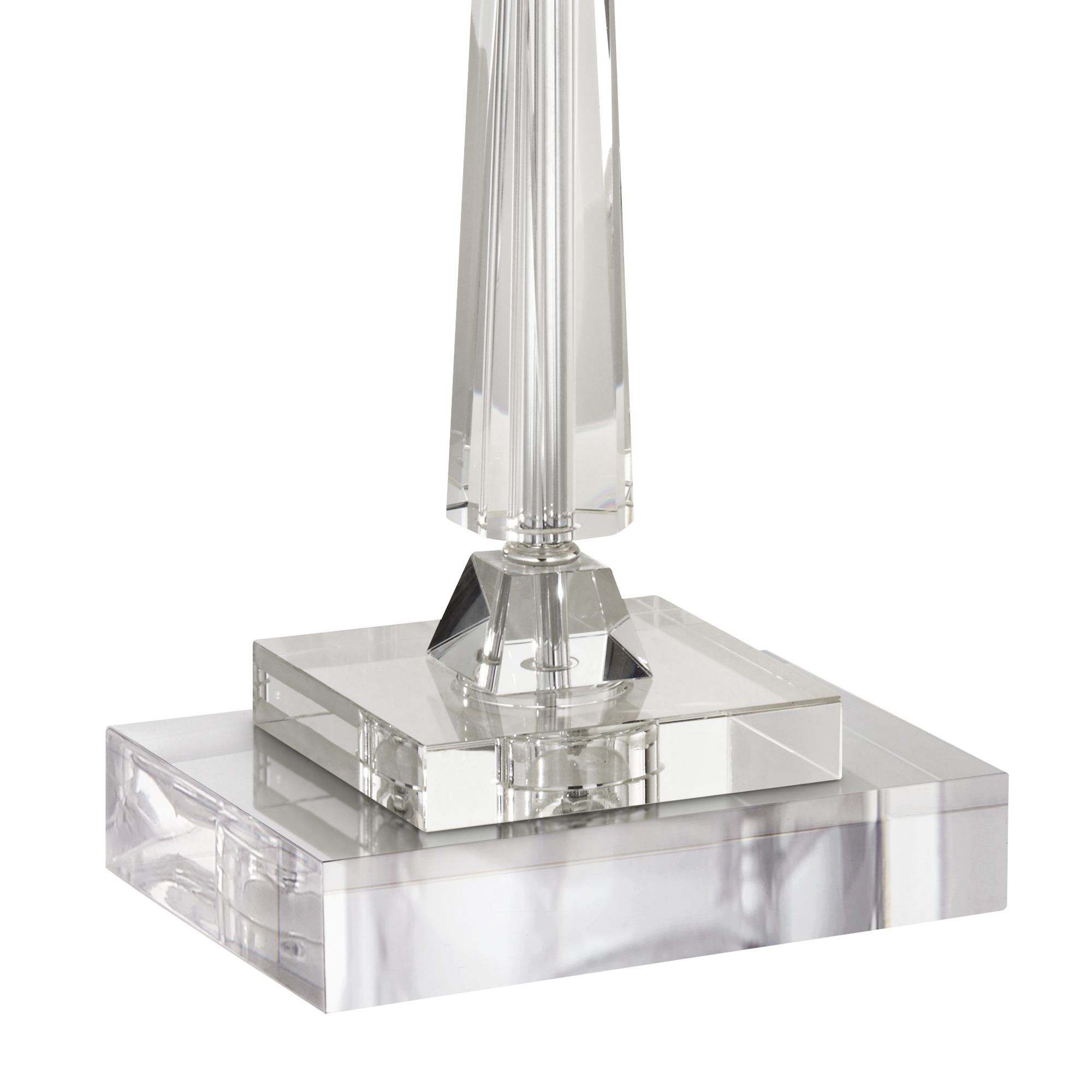 Image 6 Possini Euro Aline 28" Crystal Lamp with Square Riser more views