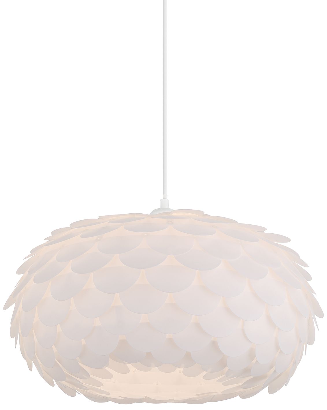Image 2 Possini Euro Allium 19" Wide White Pendant Light