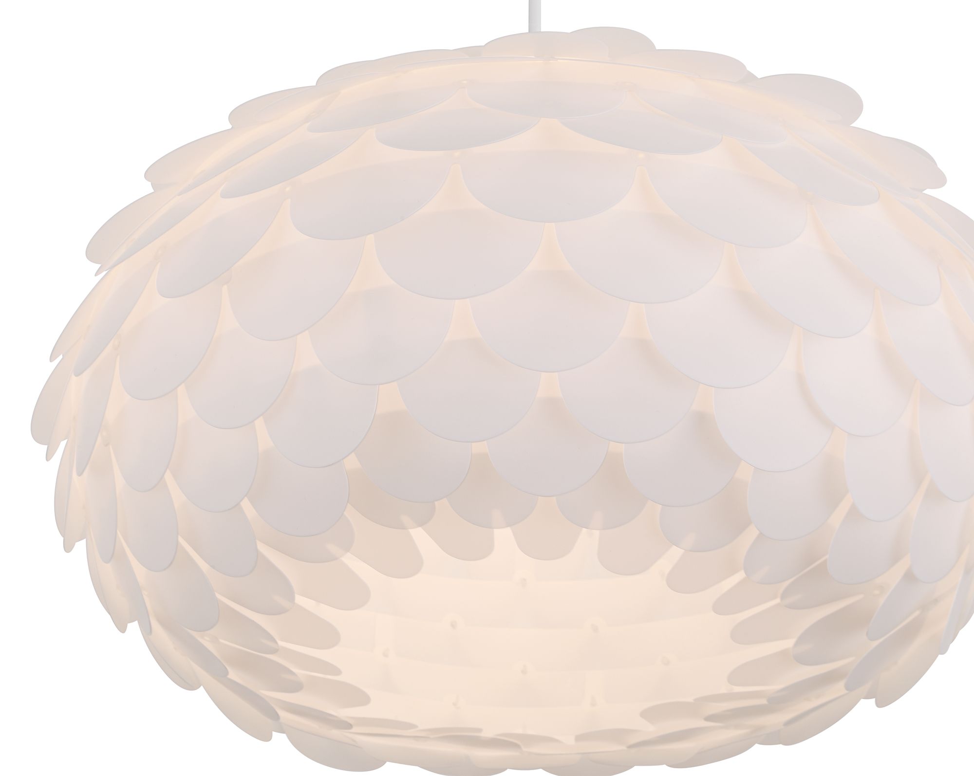 Image 4 Possini Euro Allium 19" Wide White Pendant Light more views