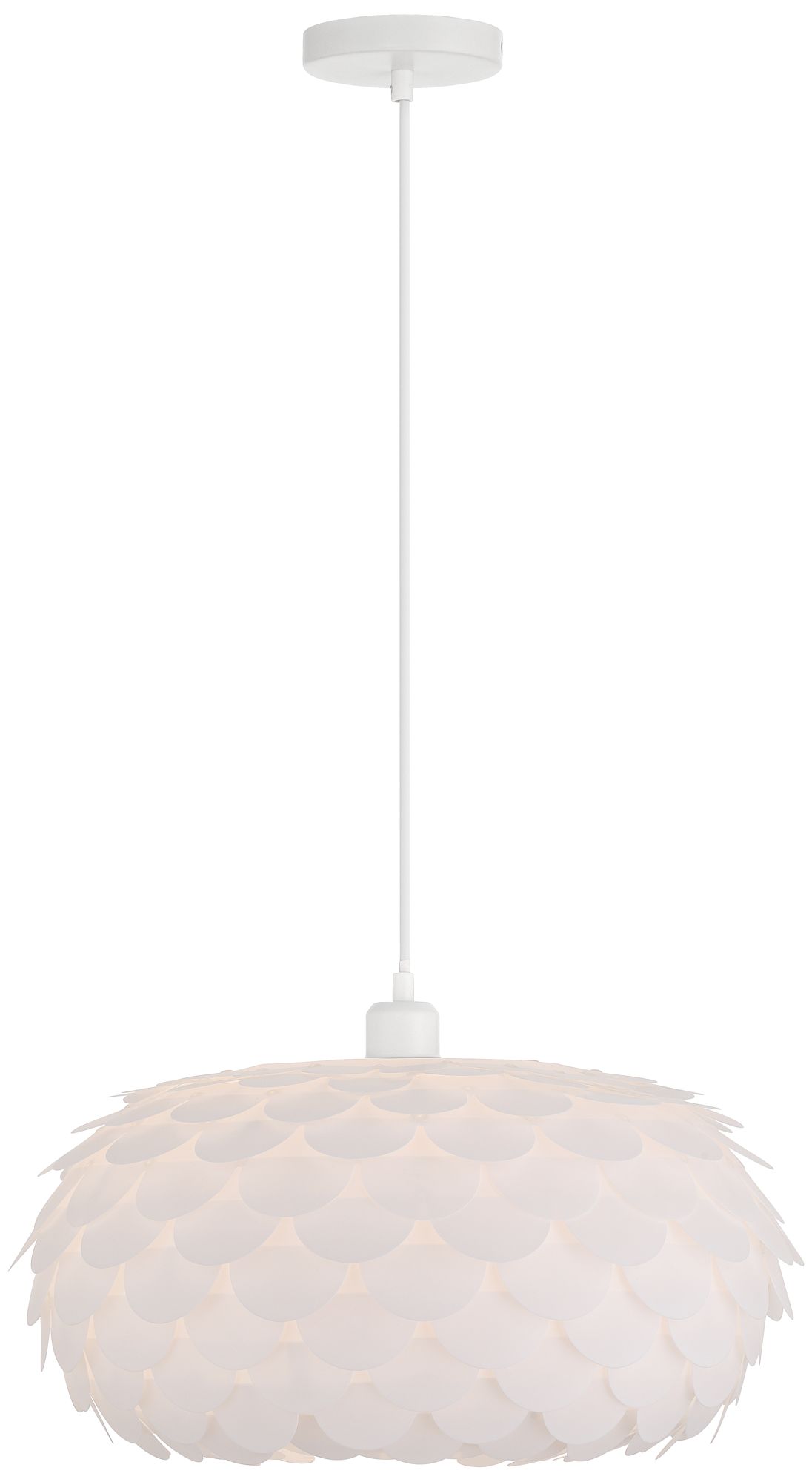 Image 5 Possini Euro Allium 19" Wide White Pendant Light more views