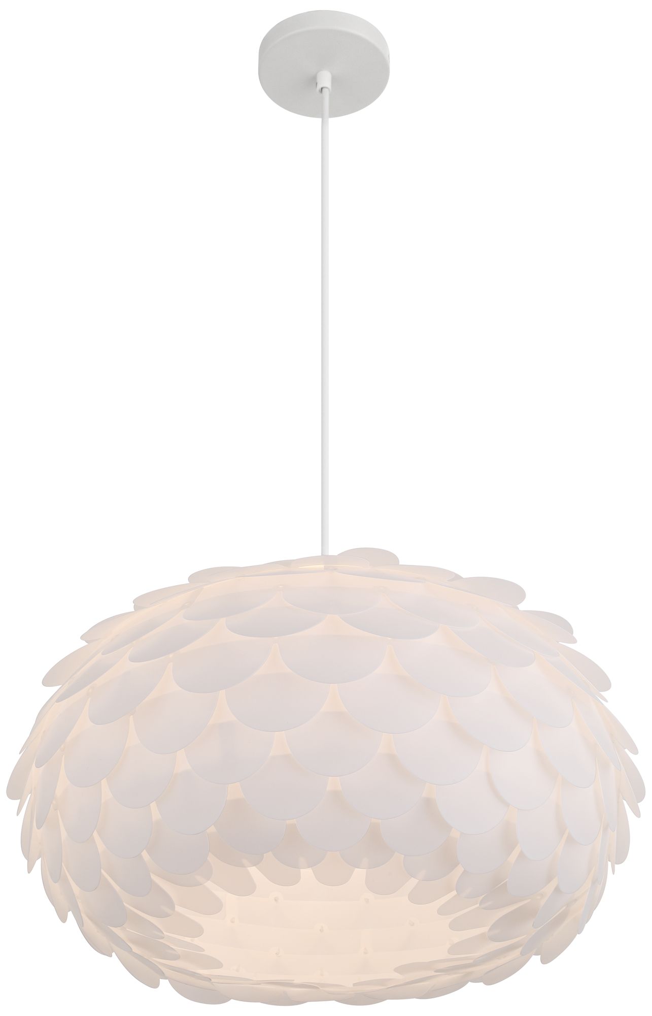 Image 6 Possini Euro Allium 19" Wide White Pendant Light more views