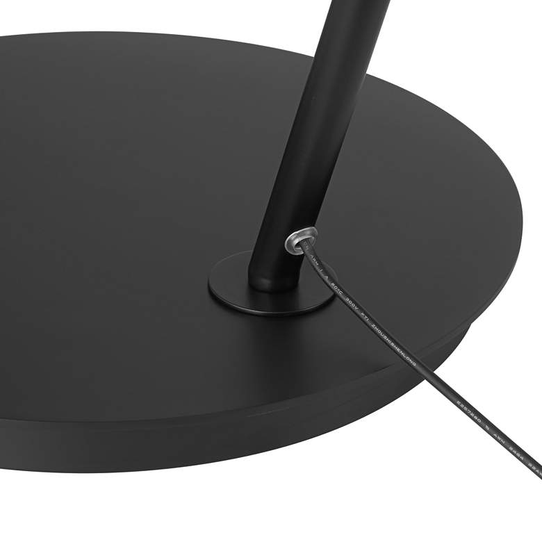 Image 7 Possini Euro Allura Black 79" High 3-Ring LED Modern Arc Floor Lamp more views