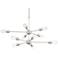 Possini Euro Ally 38"W Satin Nickel 10-Light LED Chandelier