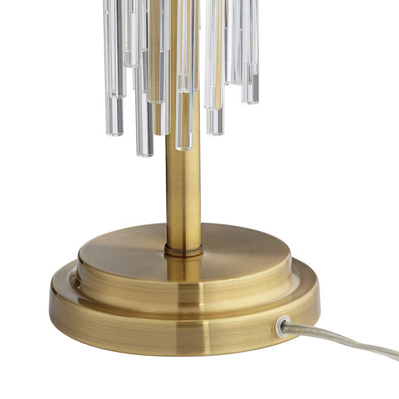 Image 7 Possini Euro Aloise 27 1/2" Modern Brass and Glass Table Lamp more views