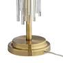 Possini Euro Aloise 27 1/2" Modern Brass and Glass Table Lamp in scene