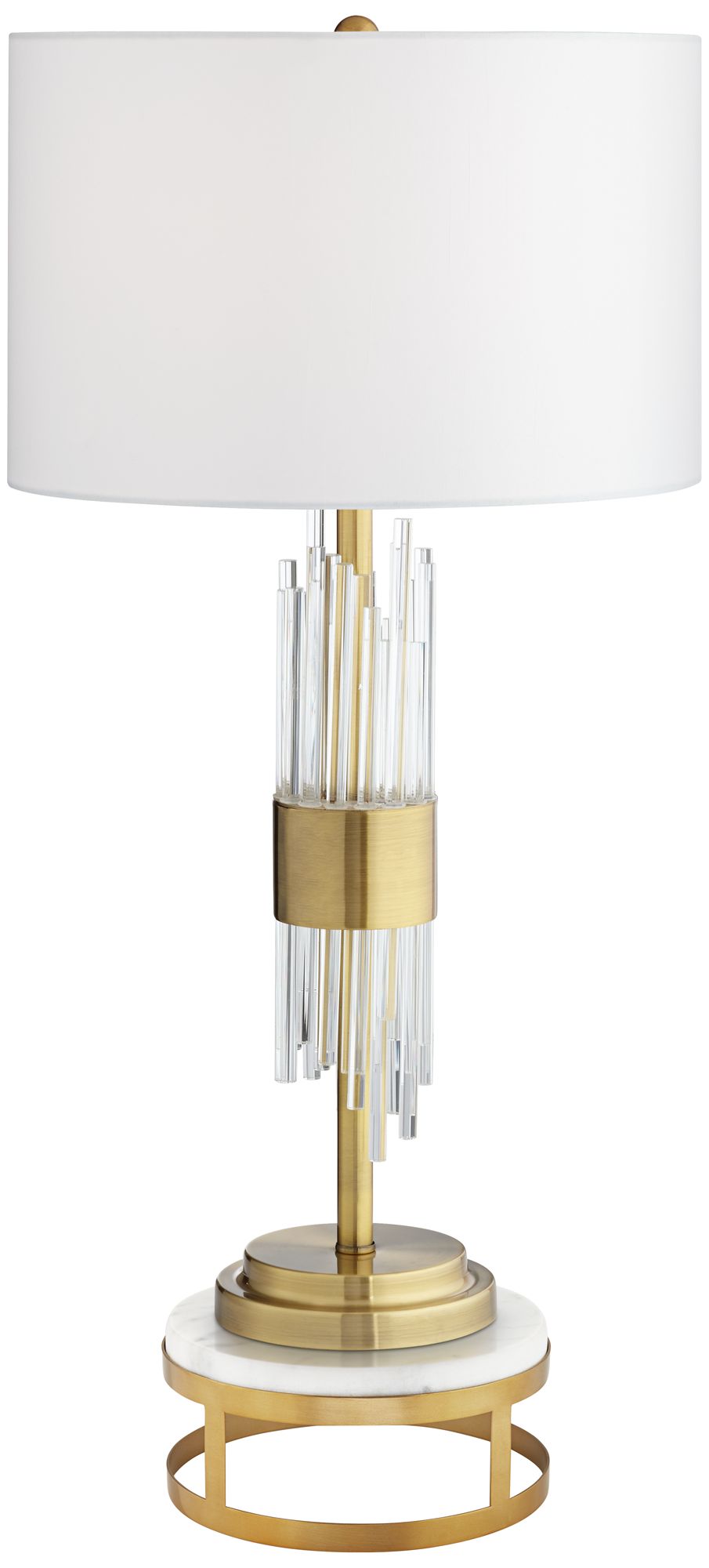 brass round lamp