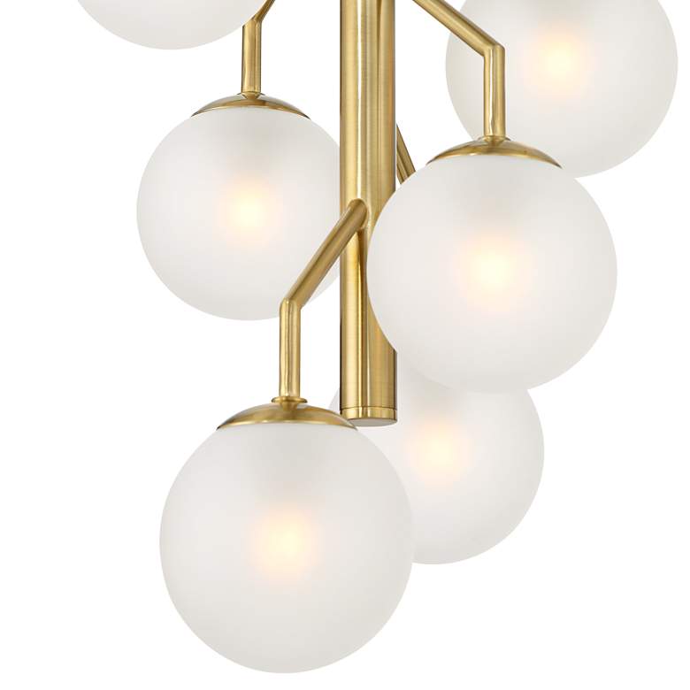 Image 3 Possini Euro Alter 14 1/4" Wide Black Gold 6-Light LED Pendant Light more views