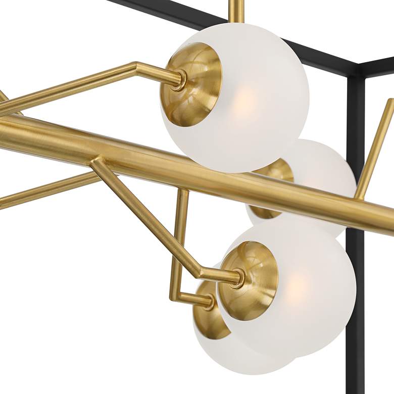 Image 5 Possini Euro Alter 40" Wide Black and Gold 10-Light LED Island Pendant more views