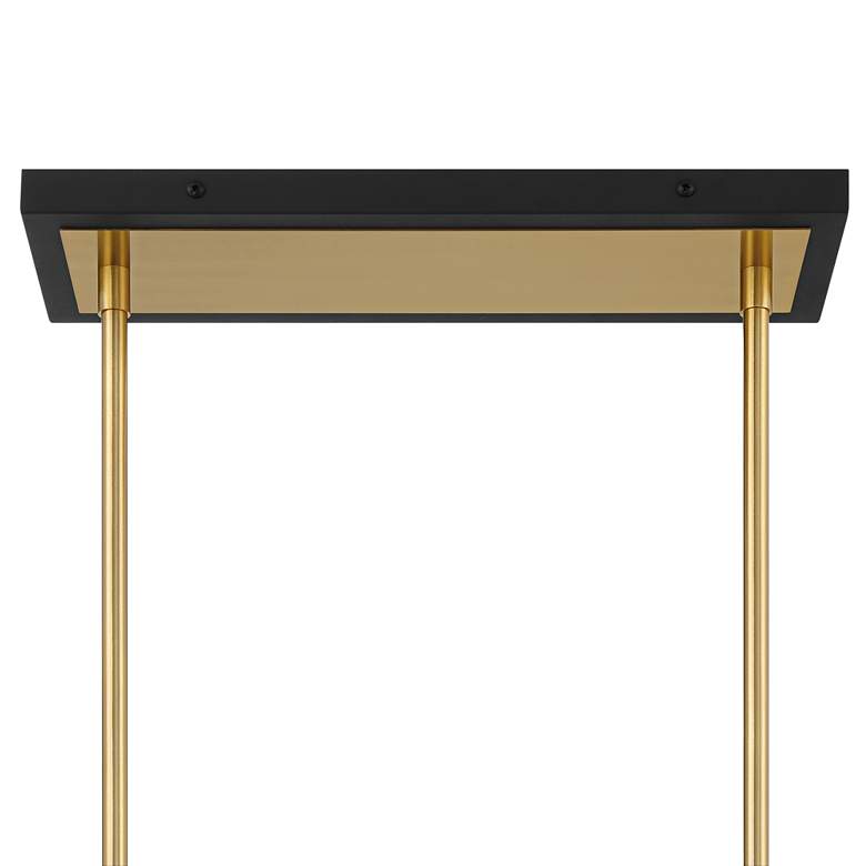 Image 6 Possini Euro Alter 40" Wide Black and Gold 10-Light LED Island Pendant more views