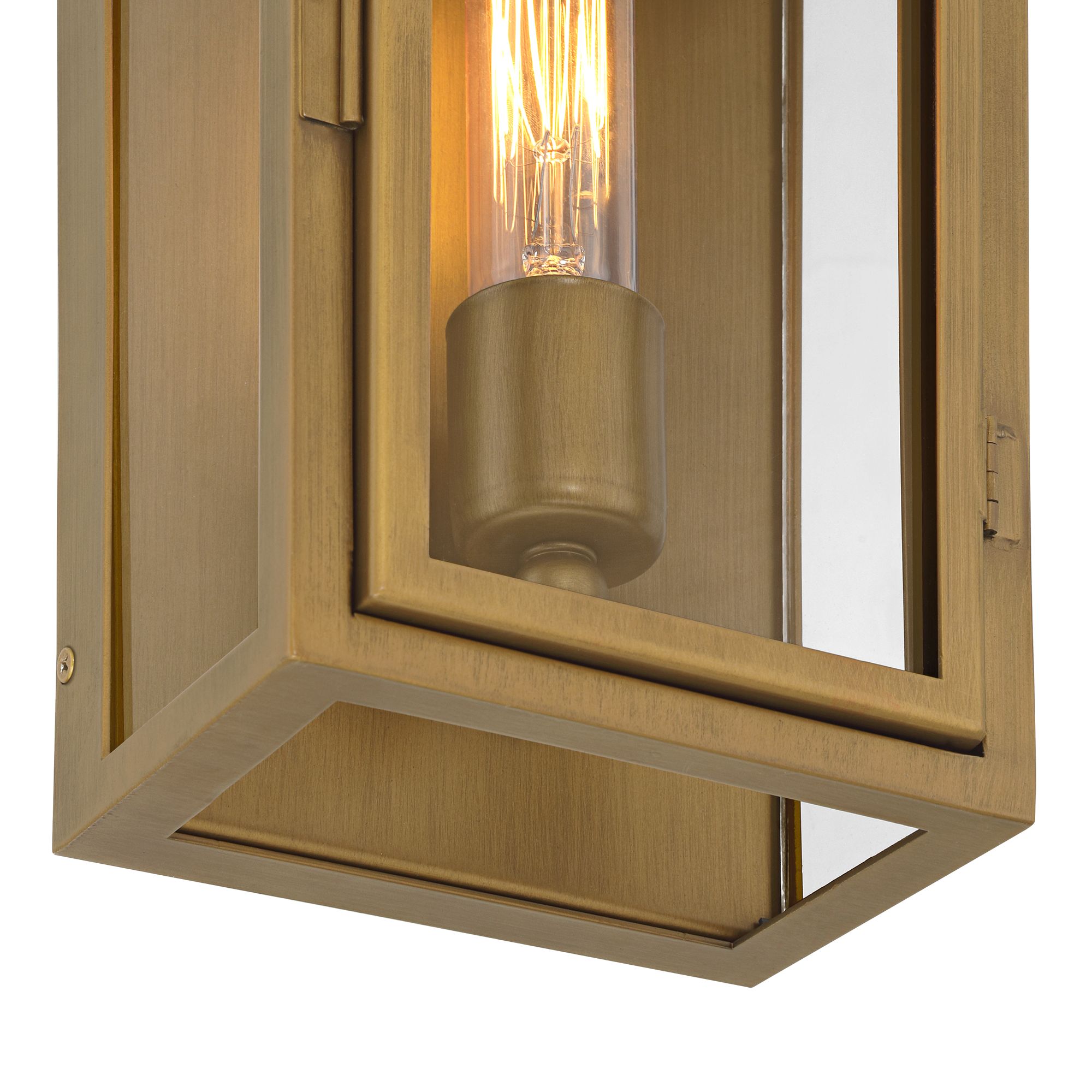 Image 4 Possini Euro Alys 13" High Aged Brass Outdoor Wall Light Set of 2 more views