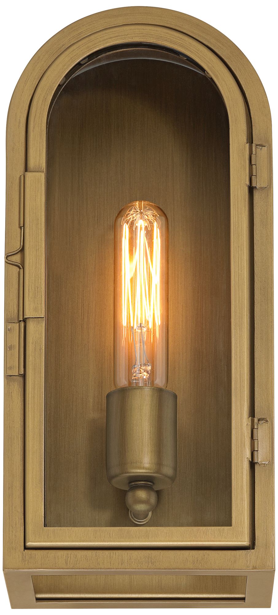 Image 5 Possini Euro Alys 13" High Aged Brass Outdoor Wall Light Set of 2 more views