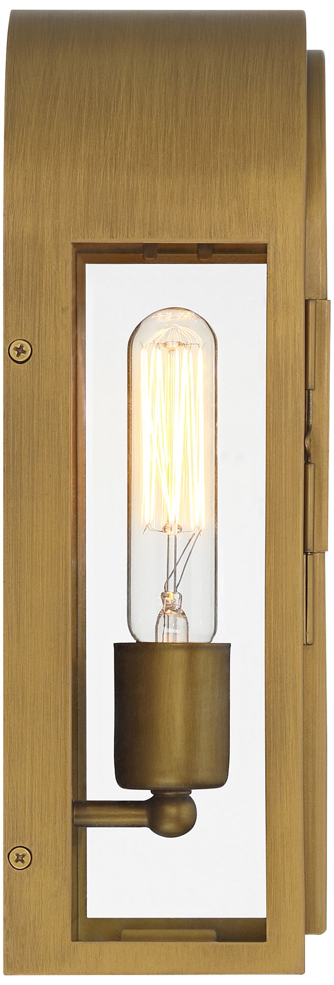 Possini Euro Alys 13" High Aged Brass Outdoor Wall Light Set of 2