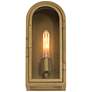 7_Possini Euro Alys 13" High Aged Brass Outdoor Wall Light more views