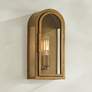 1_Possini Euro Alys 13" High Aged Brass Wall Sconce