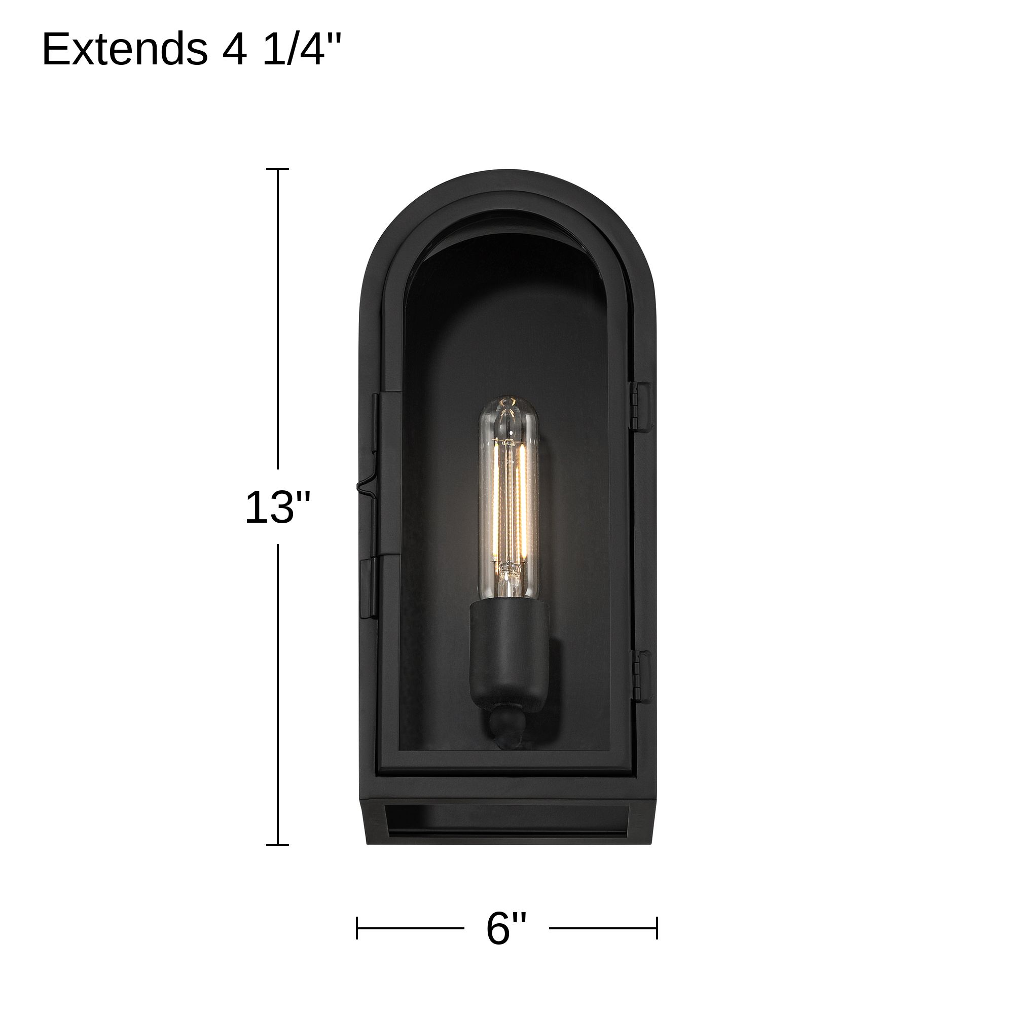 Possini Euro Alys 13" High Dark Bronze Outdoor Wall Light Set of 2