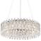 Possini Euro Alyssa 23 1/2" Wide Chrome and Crystal LED Pendant Light