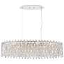 Thumbnail2 of Possini Euro Alyssa 36 1/2" Wide Crystal LED Oval Pendant Chandelier