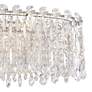 Possini Euro Alyssa 36 1/2" Wide Crystal LED Oval Pendant Chandelier