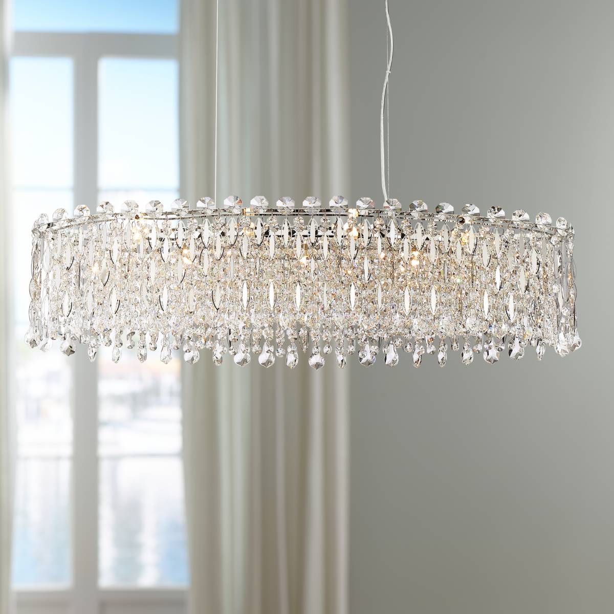 Chandeliers, Oval, Crystal | Lamps Plus