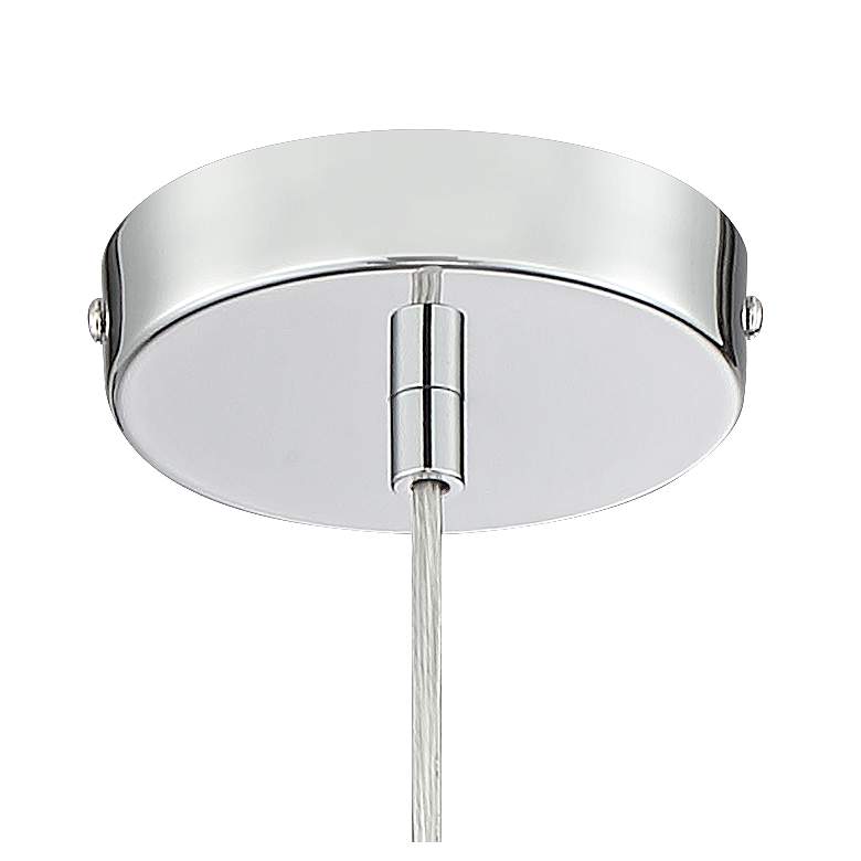 Image 4 Possini Euro Alyssa 4" Wide Chrome and Crystal LED Mini Pendant Light more views