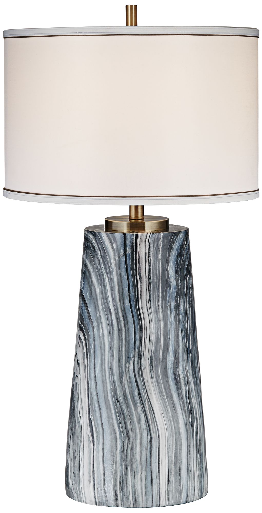Possini Euro Amador 33" High Faux Marble Modern Table Lamp