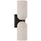 Possini Euro Amalfi 15" High Black and Cement 2-Light LED Wall Sconce