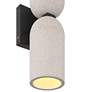4_Possini Euro Amalfi 15"H Cement 2-Light LED Wall Sconce Set of 2 more views