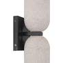 5_Possini Euro Amalfi 15"H Cement 2-Light LED Wall Sconce Set of 2 more views