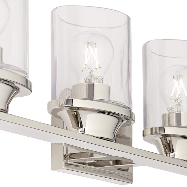 Image 4 Possini Euro Amalia 34"W Chrome 4-Light Bath Light more views