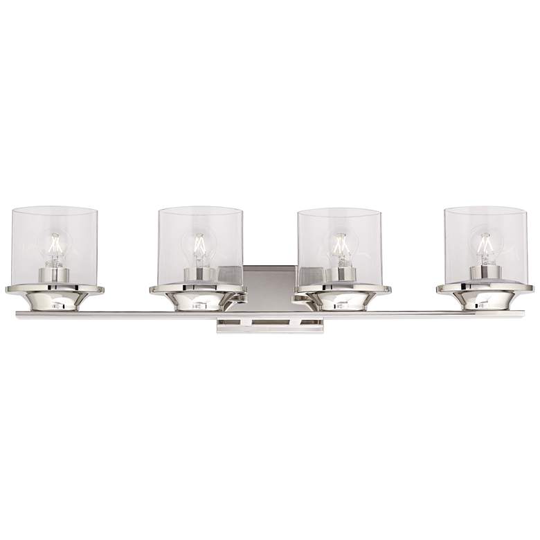 Image 5 Possini Euro Amalia 34"W Chrome 4-Light Bath Light more views