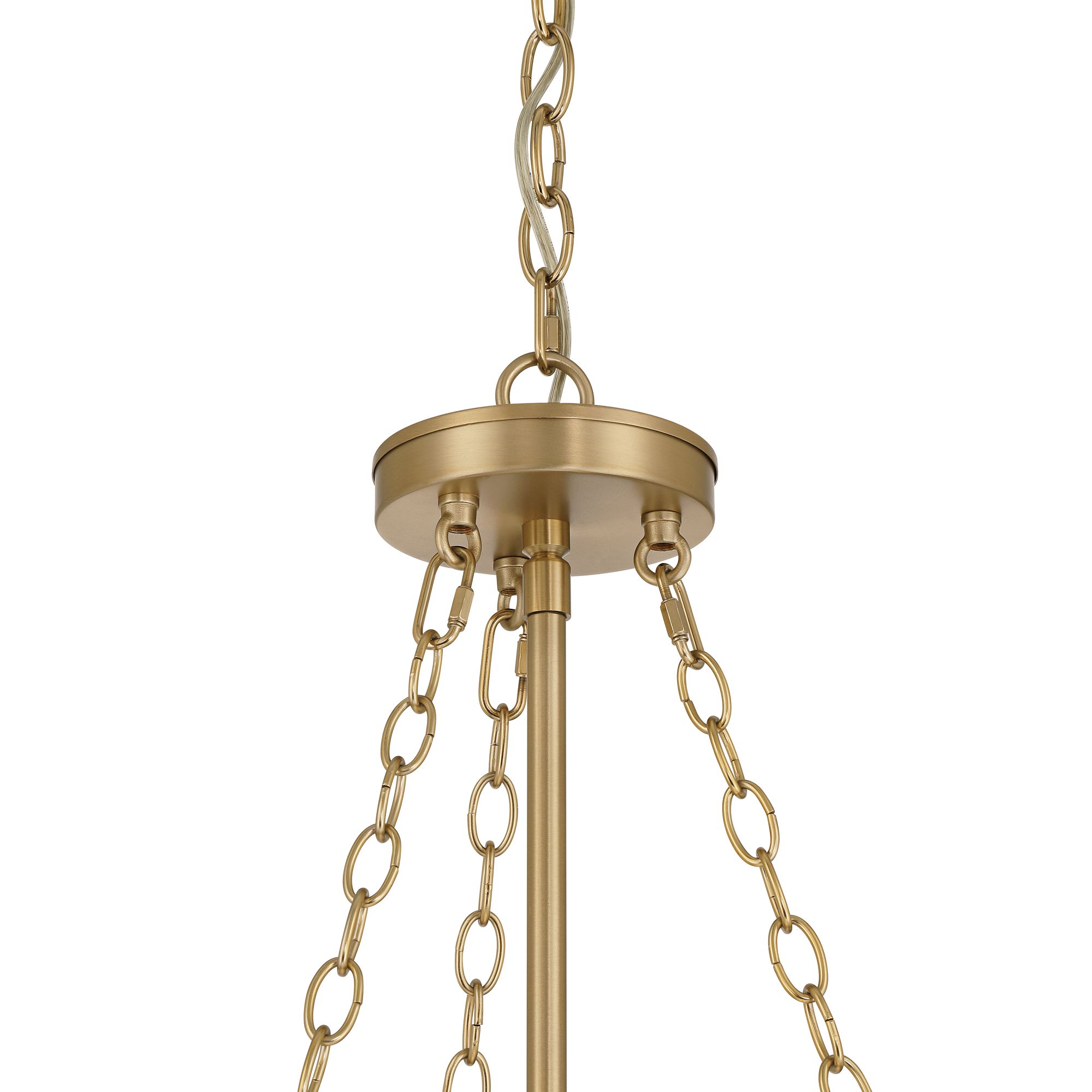 Image 5 Possini Euro Amalthea 20" Wide Warm Gold and Silk Shade Pendant Light more views