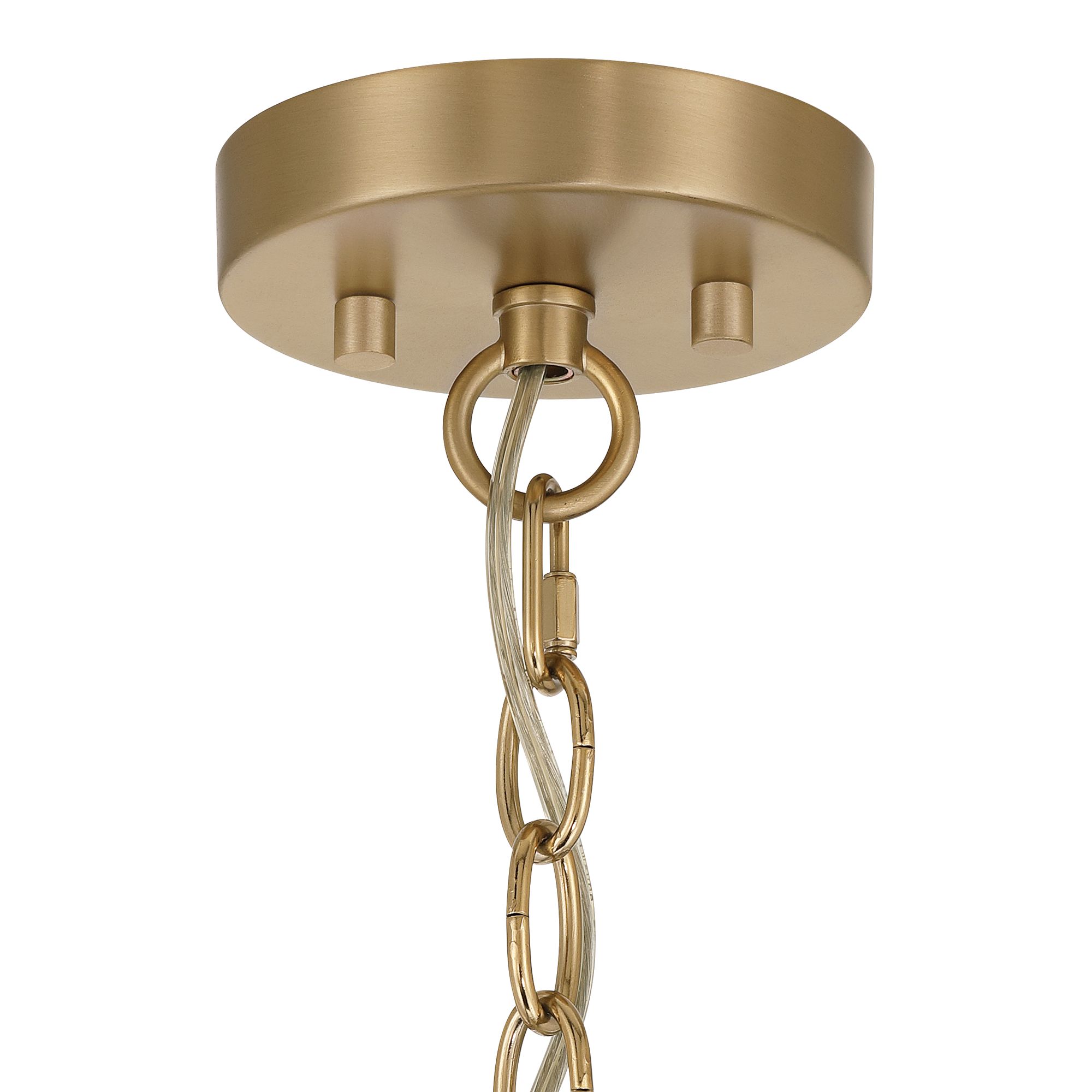 Image 6 Possini Euro Amalthea 20" Wide Warm Gold and Silk Shade Pendant Light more views